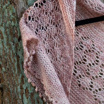 Elm Leaf Shawlette