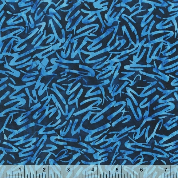 Anthology Fabrics Quiltessentials - Scribbles Blue