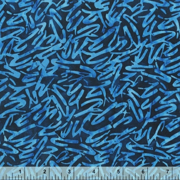 Anthology Fabrics Quiltessentials - Scribbles Blue