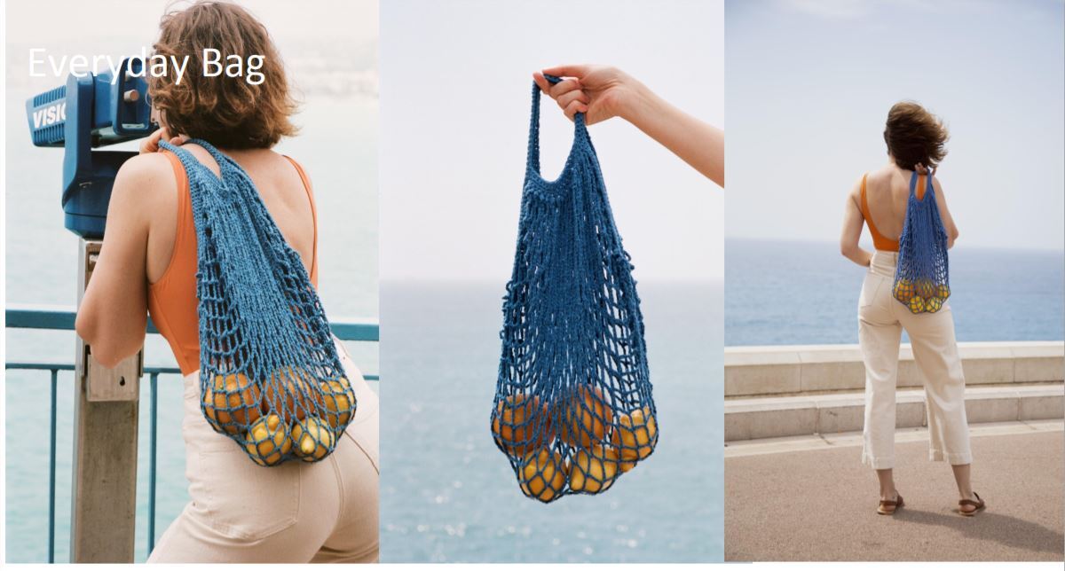 Everyday Bag in Wool and the Gang Buddy Hemp - Leaflet