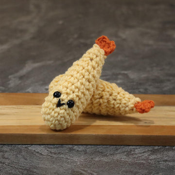 Crochet Shrimp Tempura Amigurumi Food