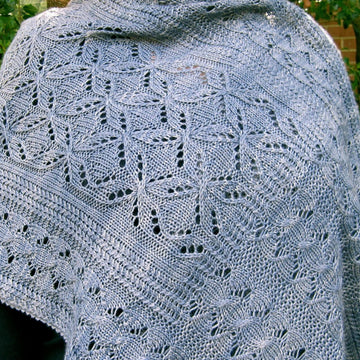 Vaila Cable Lace Shawl