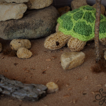 Three Tortoises Turtles Zoo Toy Knitting Pattern Snoo's Knits