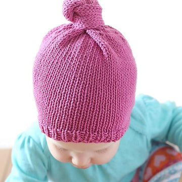 Little Knit Top Knot Hat