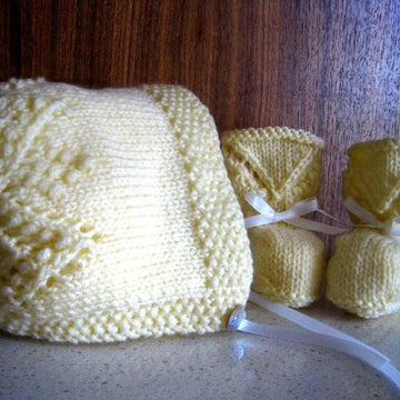Little Darling Bonnet & Booties Set