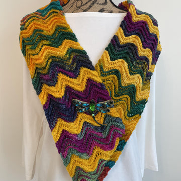 Mediterranean Waves Infinity Scarf