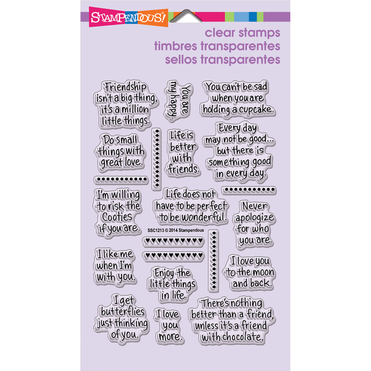 Stampendous Perfectly Clear Stamps - Life Words
