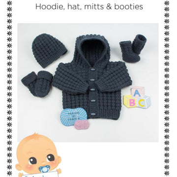 Baby hoody knitting pattern Logan