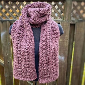 Shiloh Tunisian Scarf
