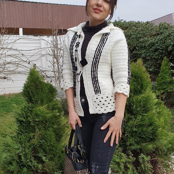 Crochet chic jacket