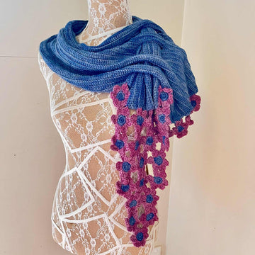 Fontaine De Fleurs Scarf Wrap