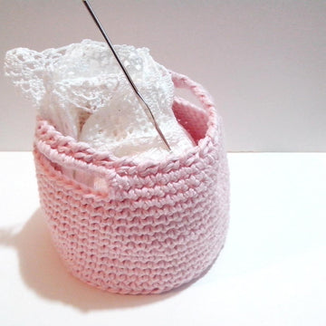 Pink mini basket