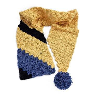 Yellow Blue Scarf C2C