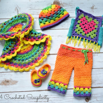 18" Doll Boho Butterfly 5 piece Set