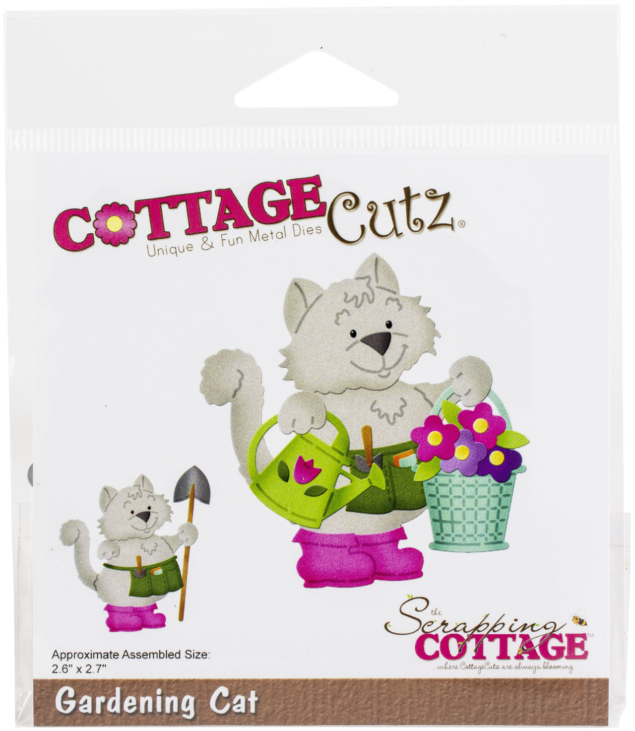 CottageCutz Dies - Gardening Cat 2.6"X2.7"