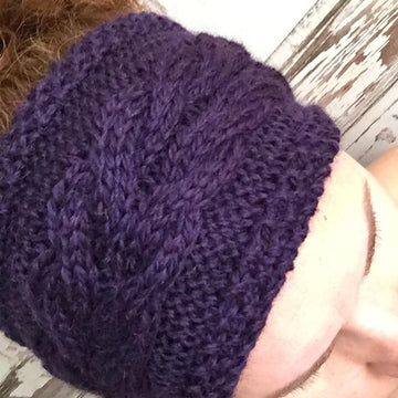 Corn Rows Cable Headband