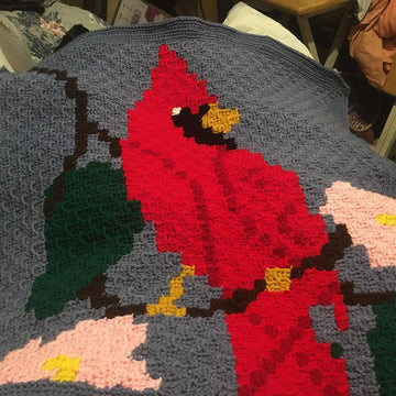 Cardinal C2C Afghan