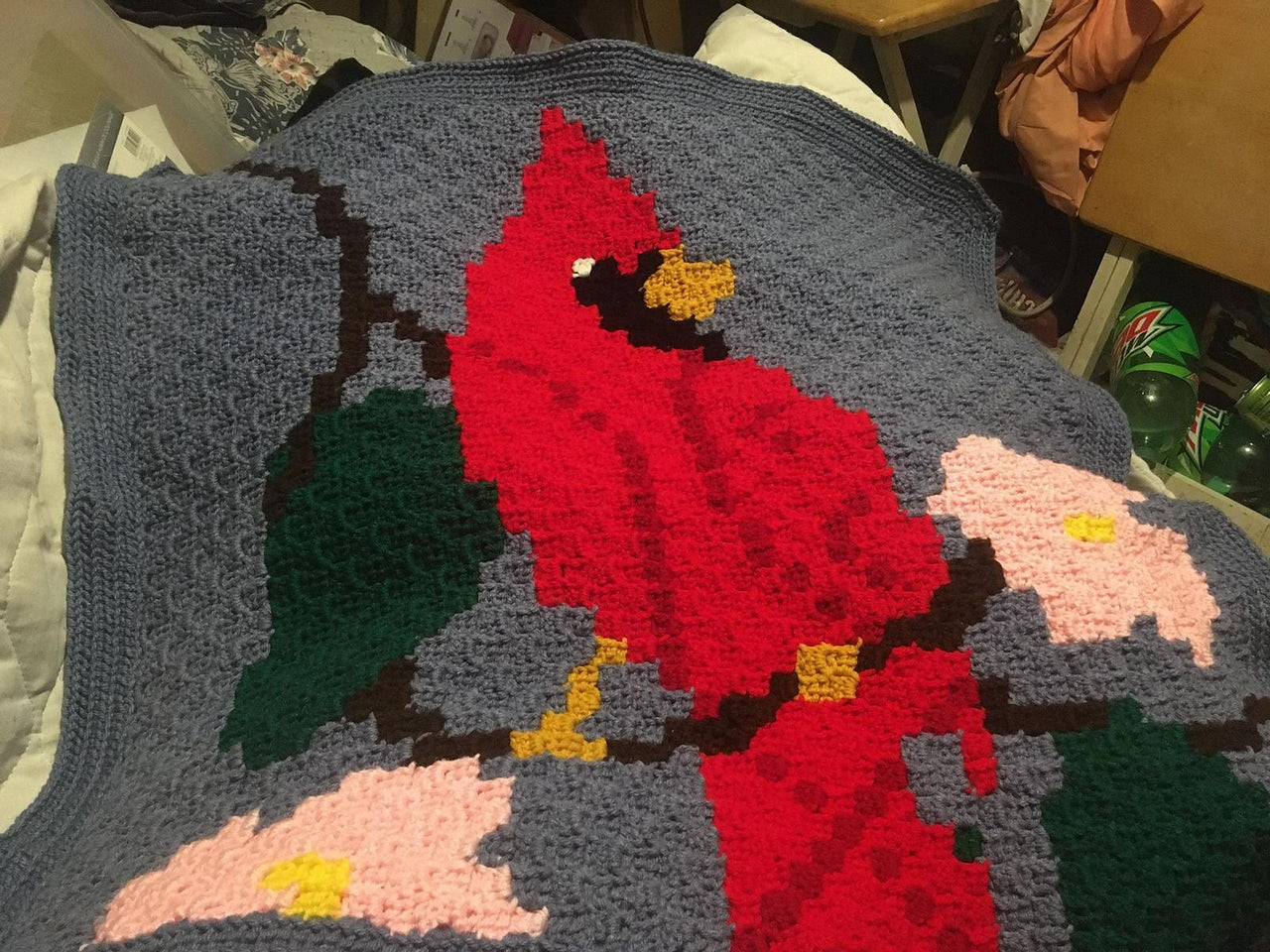 Cardinal C2C Afghan