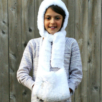Fluffy Hat and Hand Muff 12-067