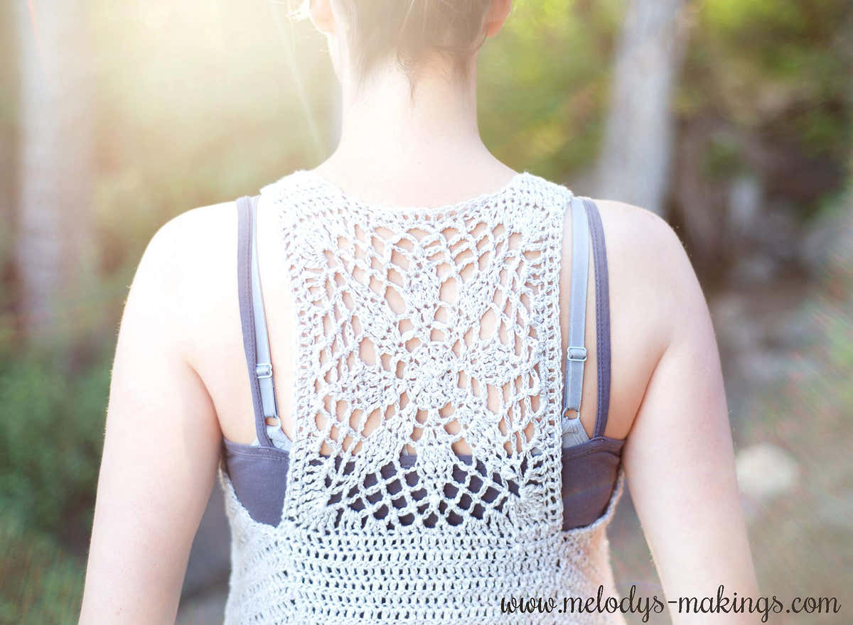 Sun Struck Boho Vest ~ Crochet Version