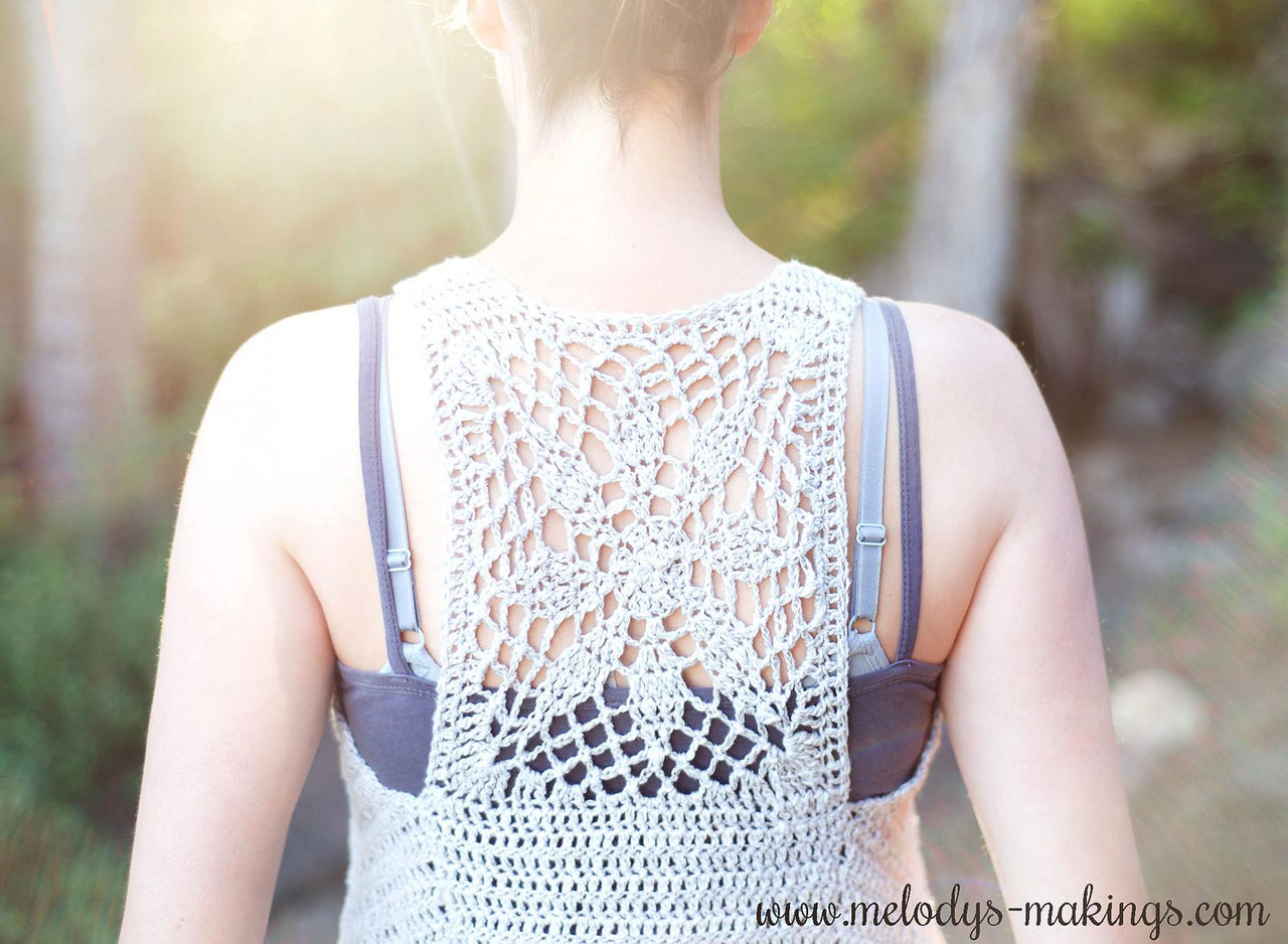 Sun Struck Boho Vest ~ Crochet Version