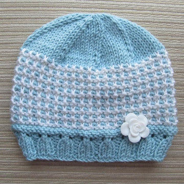Beautiful Slip Stitch Hat in Sizes 3-6 Months, 2-3 Years and Adult