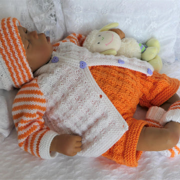 LENTE Baby Cardigan, Trousers, Hat & Bootees