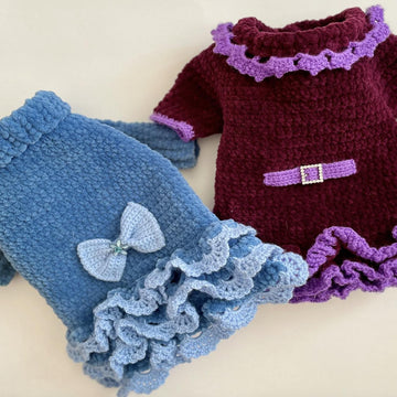 Crochet Dog Dress Pattern for Small Dogs DIY - Pet Clothes Crochet Pattern for Yorkie, Shih Tzu, Pomeranian - Dog Sweater Pattern - PDF File