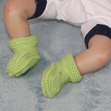 Baby Simple Circular Cuff Booties