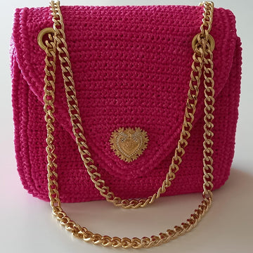 "Divine" rafia crochet bag