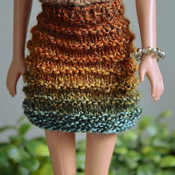 Curvy Barbie Ridged Mini Skirt All Sizes