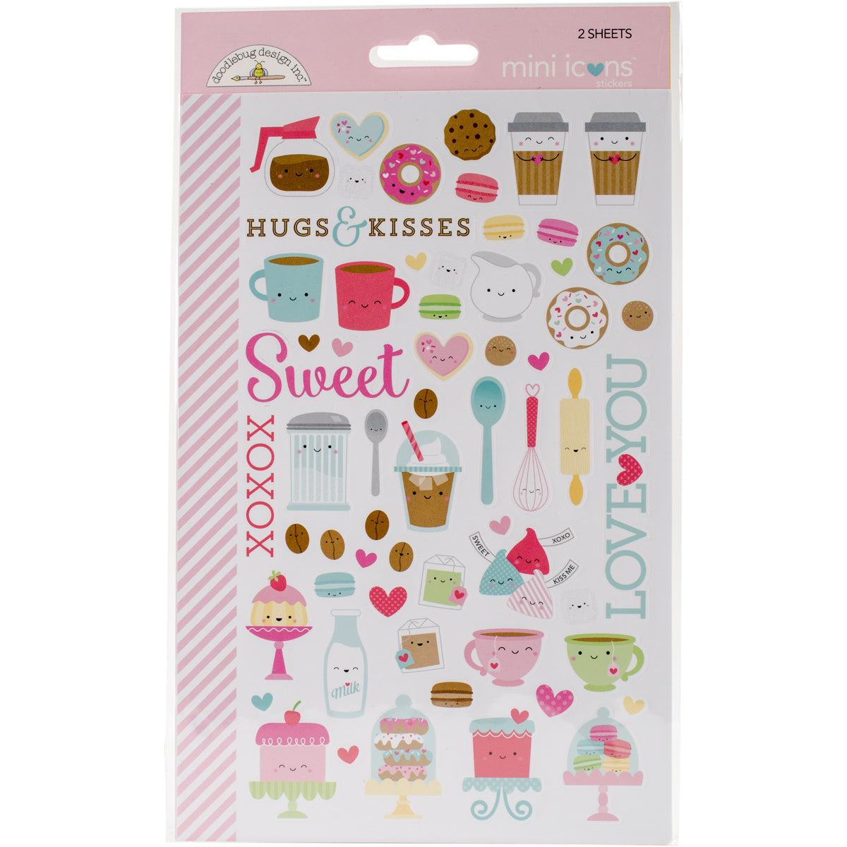 Doodlebug Cream & Sugar Stickers - Mini Icons