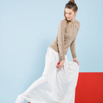 Round Collar Sweater in Bergere de France Ideal - 72680-02 - Downloadable PDF