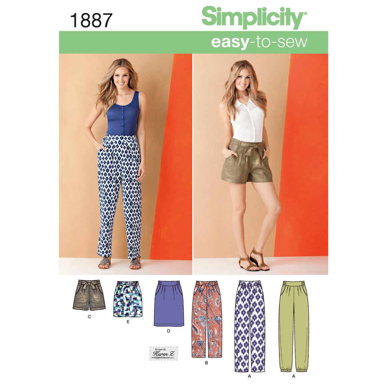 Simplicity Women's Trousers & Skirts 1887 - Sewing Pattern