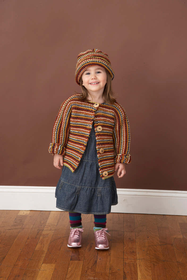 Bubblegum Baby Set in Lion Brand Vanna's Choice - 60701A
