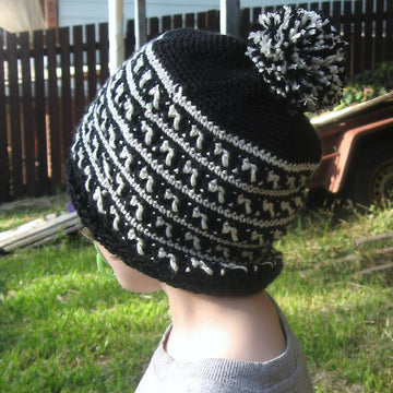 Black Ice Slouchy Hat