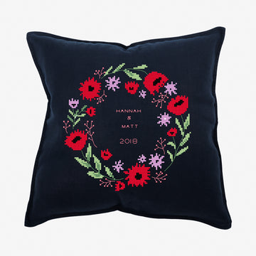 Poppy Wreath in DMC - PAT0717 -  Downloadable PDF
