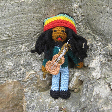 Rock star amigurumi doll