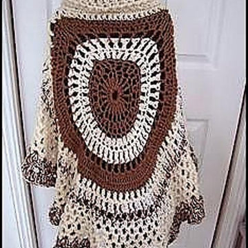 721 Chunky style Crochet Circular Shawl
