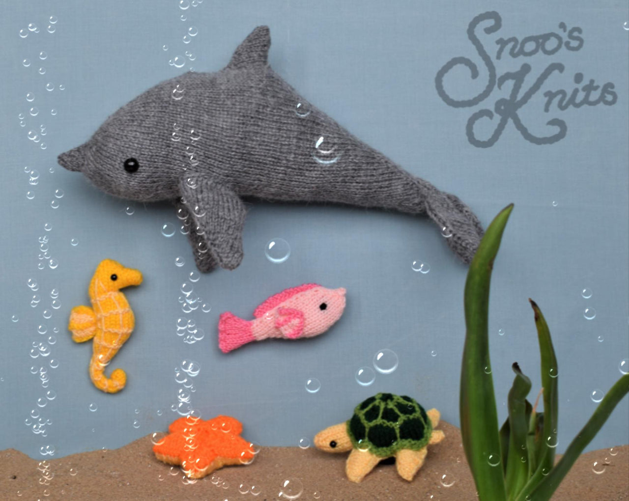 Dolphin and Friends Knitting Pattern Snoo's Knits