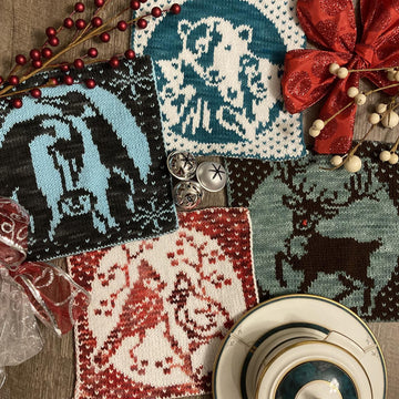 Winter Reindeer Potholder