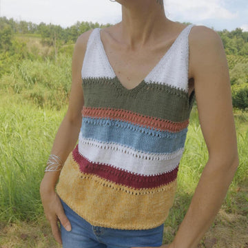 Iris tank top