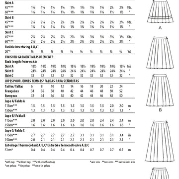 McCall's Misses' Skirts M8248 - Sewing Pattern