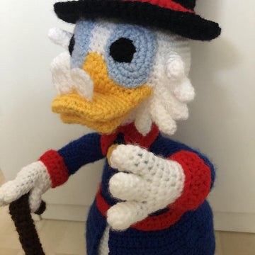 Rich Duck amigurumi doll