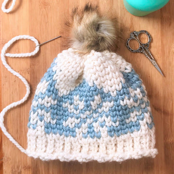 Ice Crystals Chunky Beanie