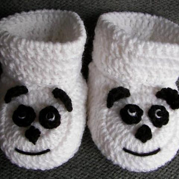 Panda Baby Booties