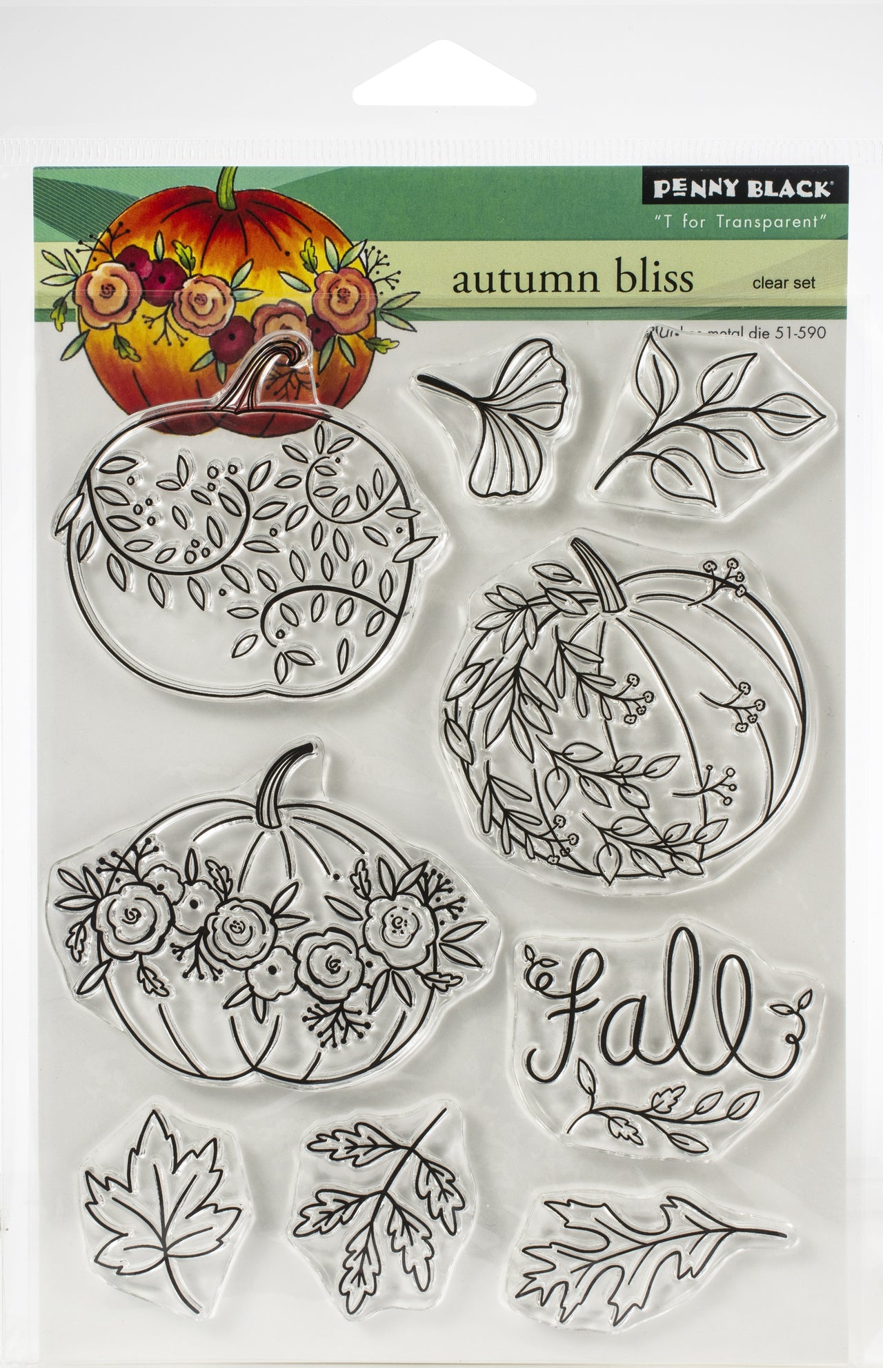 Penny Black Clear Stamps - Autumn Bliss 5"X6.5"