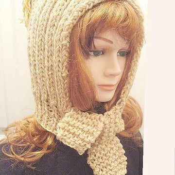 415 RIB KNIT HOOD