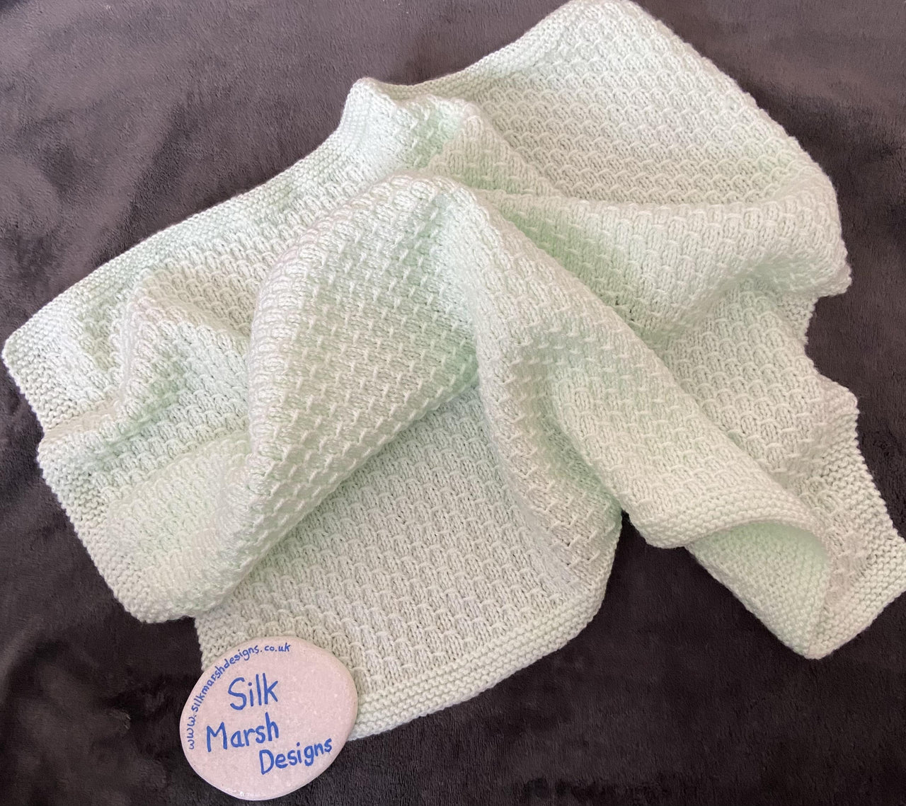 Joshua Baby Blanket Knitting Pattern (3 sizes)