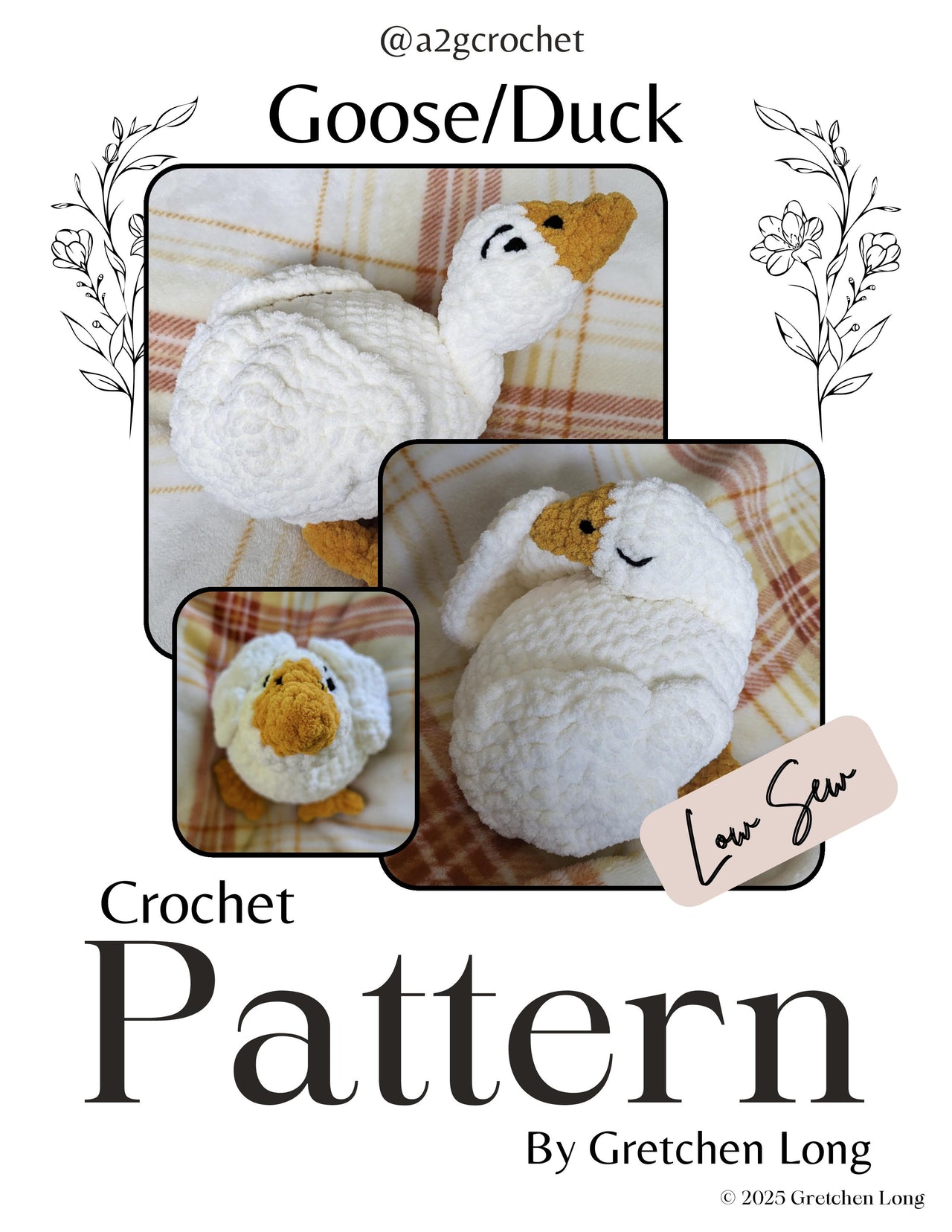 Goose/Duck Plushie Pattern
